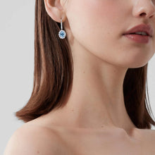 Load image into Gallery viewer, 1735 Aquamarine Drop Earrings