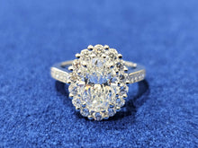 Load image into Gallery viewer, Bespoke 1735 Diamond Cluster Ring (Remaining 50%)