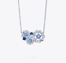 Load image into Gallery viewer, Tudor Rose Petal Blue Pendant