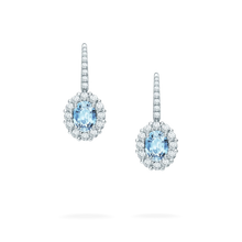 Load image into Gallery viewer, 1735 Aquamarine Drop Earrings