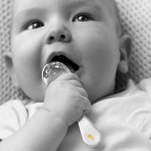 Load image into Gallery viewer, Baby Bee Rattle &amp; Baby Bee Spoon