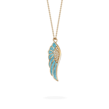 Load image into Gallery viewer, Wings Reflection Summer Enamel Pendant