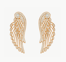 Load image into Gallery viewer, Wings Embrace 18kt RG Earrings &amp; 18kt WG 'Phoenix' Pendant