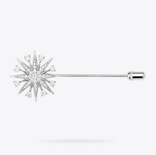 Load image into Gallery viewer, Starlight Diamond Brooch in 18ct White Gold