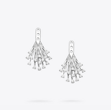 Load image into Gallery viewer, 18kt YG large Starlight studs &amp; 18kt WG Starlight jackets