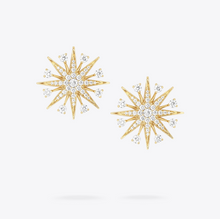 Load image into Gallery viewer, 18kt YG large Starlight studs &amp; 18kt WG Starlight jackets