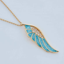 Load image into Gallery viewer, Wings Reflection Summer Enamel Pendant